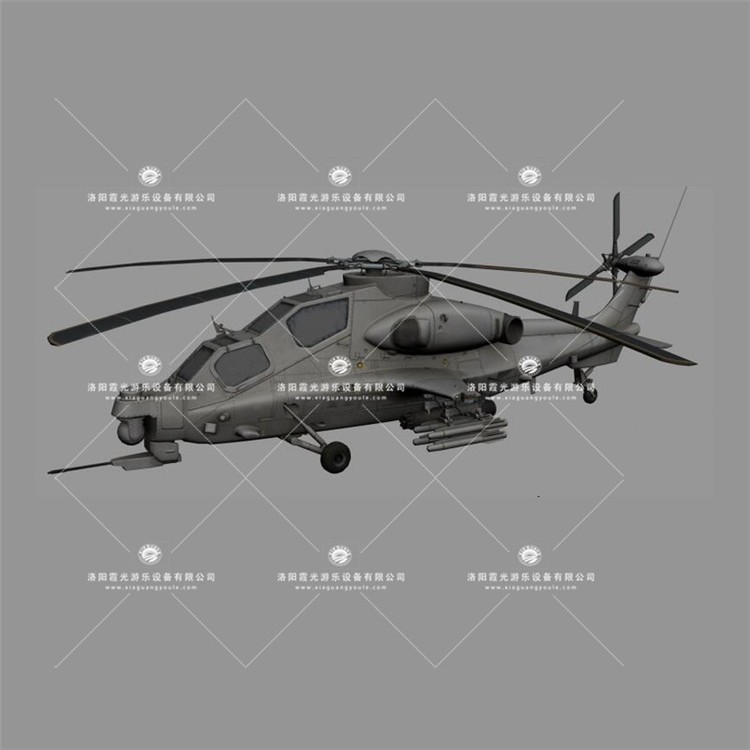 花山武装直升机3D模型